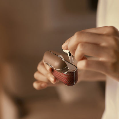 Airpods 4 Kılıf Aramid Fiber Pitaka Tactile Woven Sunset-Moonrise Serisi Sunset Kılıf