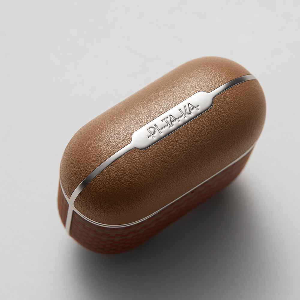 Airpods 4 Kılıf Aramid Fiber Pitaka Tactile Woven Sunset-Moonrise Serisi Sunset Kılıf