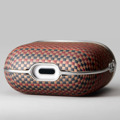Airpods 4 Kılıf Aramid Fiber Pitaka Tactile Woven Sunset-Moonrise Serisi Sunset Kılıf