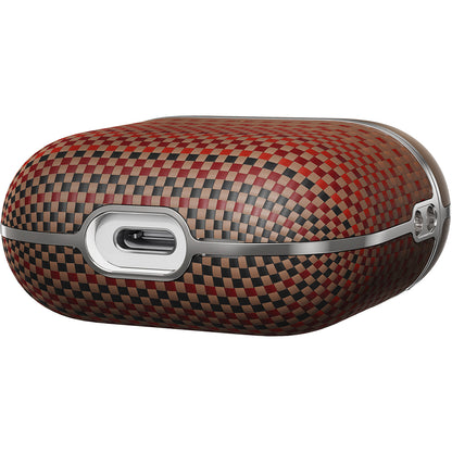 Airpods 4 Kılıf Aramid Fiber Pitaka Tactile Woven Sunset-Moonrise Serisi Sunset Kılıf