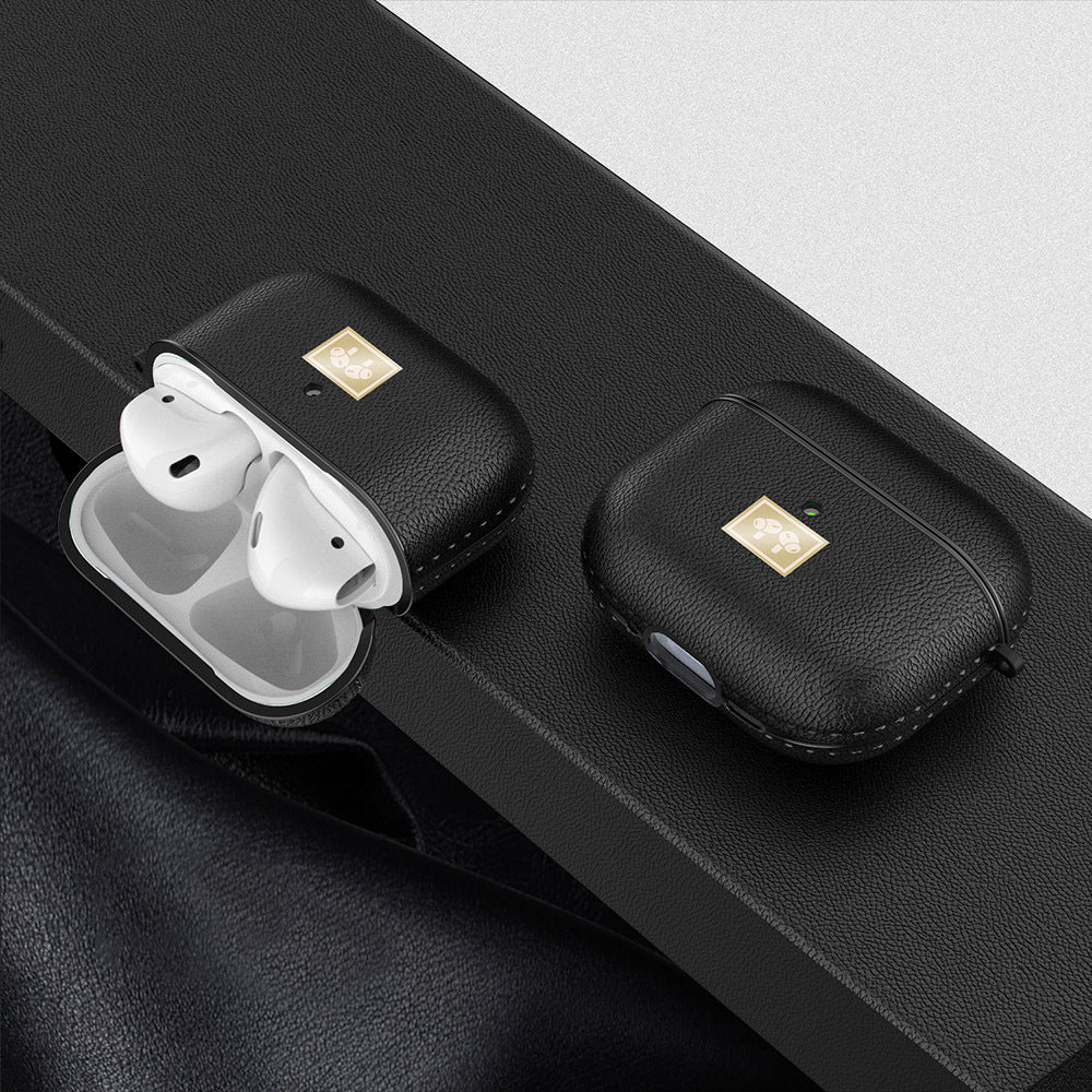 Airpods 4 Kılıf Deri Görünümlü Askı Aparatlı Wlons Kılıf
