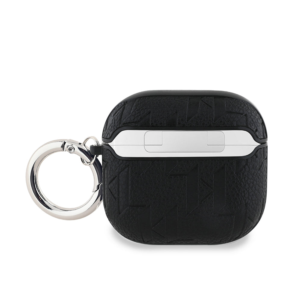 Airpods 4 Kılıf Karl Lagerfeld orijinal Lisanslı Monogram Silikon Kılıf