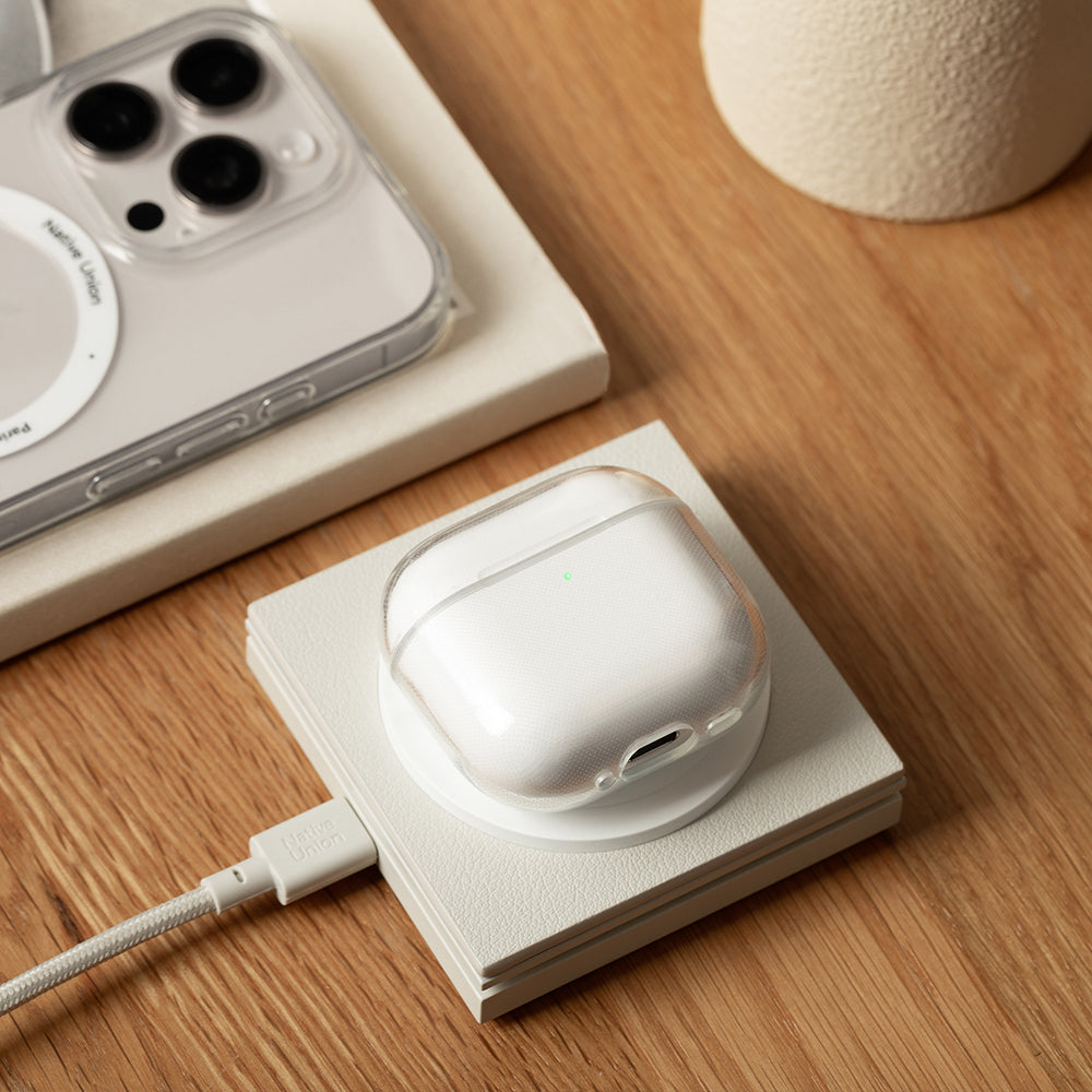 AirPods 4 Kılıf Qi M-Safe Şarj Özellikli Native Union RE Clear Serisi Silikon Kılıf