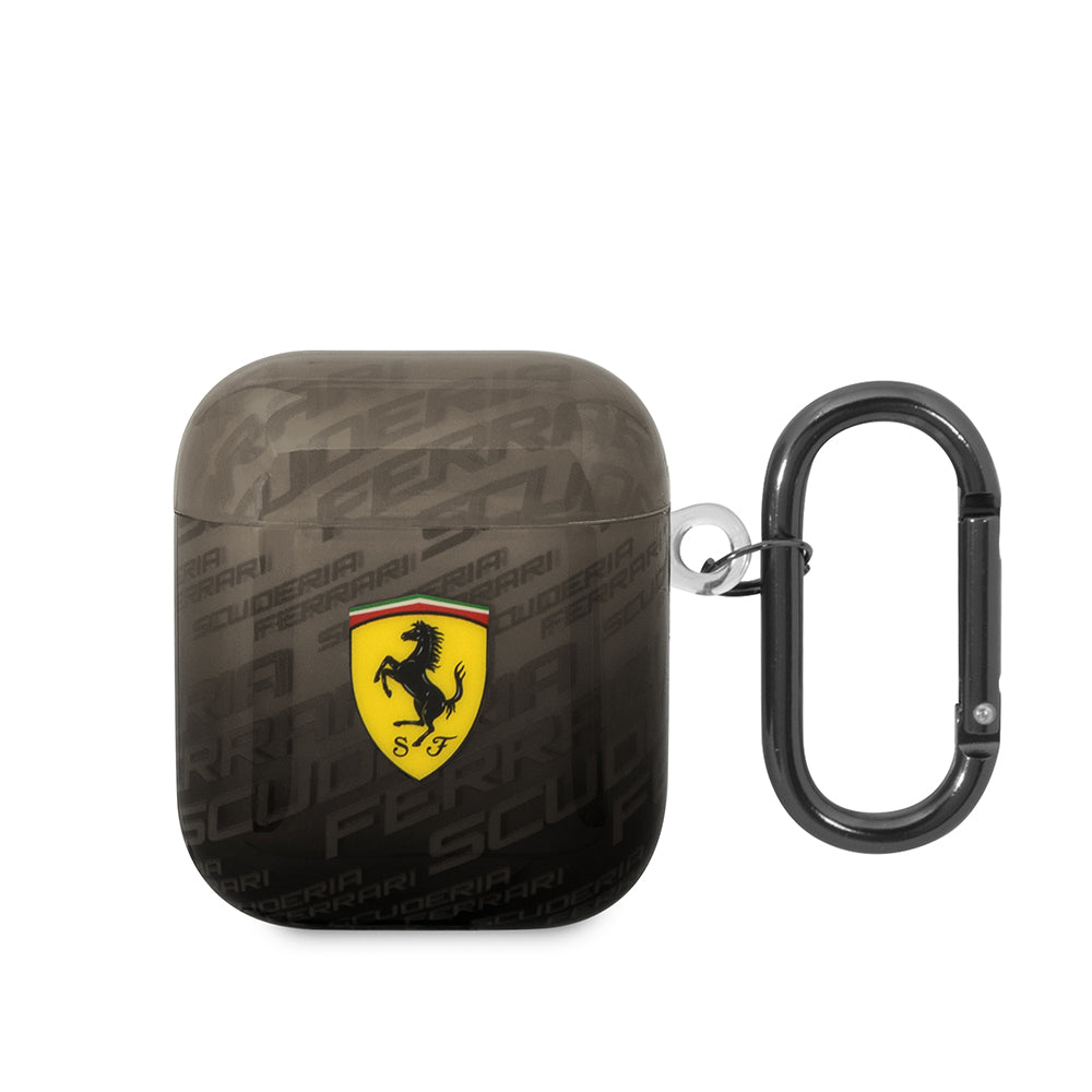 Airpods Kılıf Ferrari Orijinal Lisanslı IML Baskılı Klasik Logolu SF Desenli TPU Kılıf