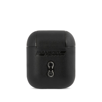 Airpods Kılıf Ferrari Orijinal Lisanslı PU Deri Metal Logolu SF Arka Yüzey Yazılı Kılıf
