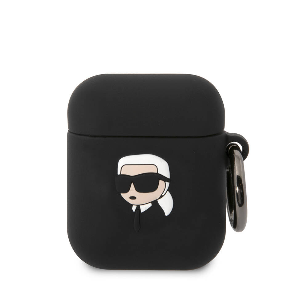 Airpods Kılıf Karl Lagerfeld orijinal Lisanslı Karl 3D Silikon Kılıf