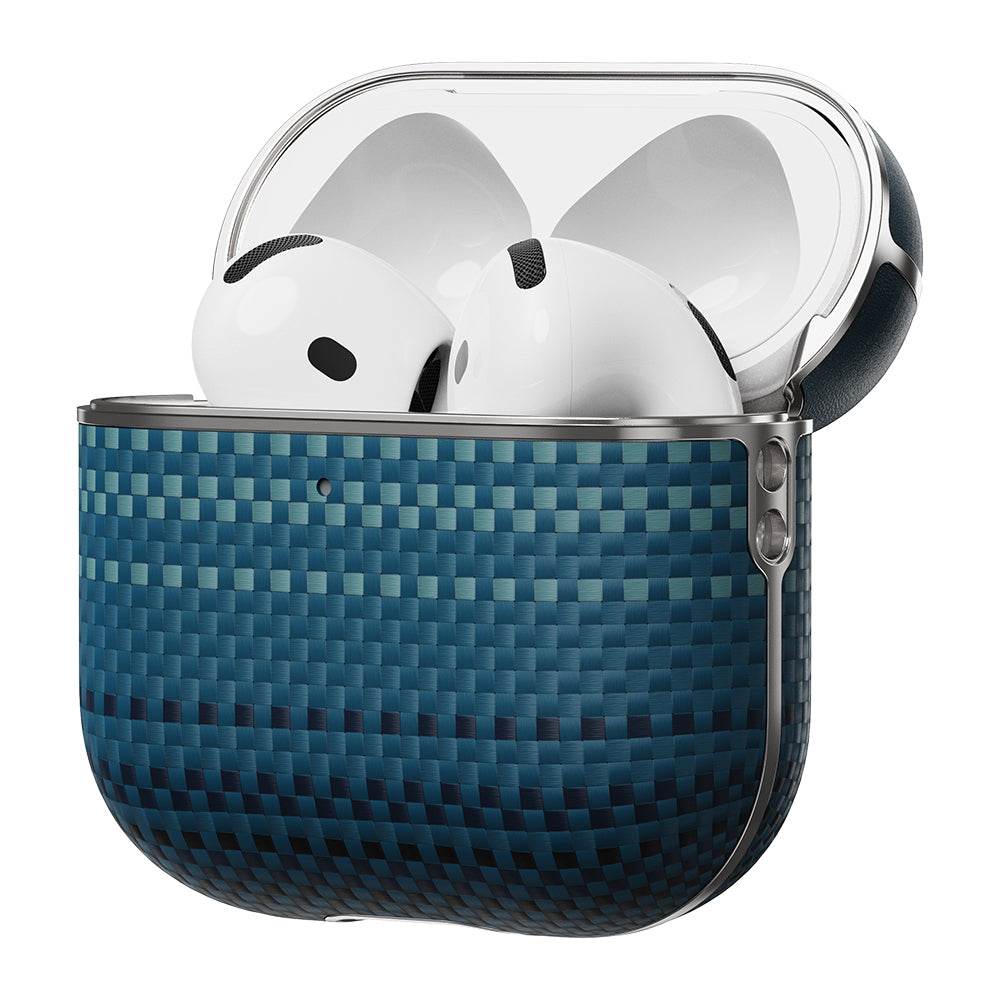 Airpods Pro 2 Kılıf Aramid Fiber Pitaka Tactile Woven Sunset-Moonrise Serisi Sunset Kılıf