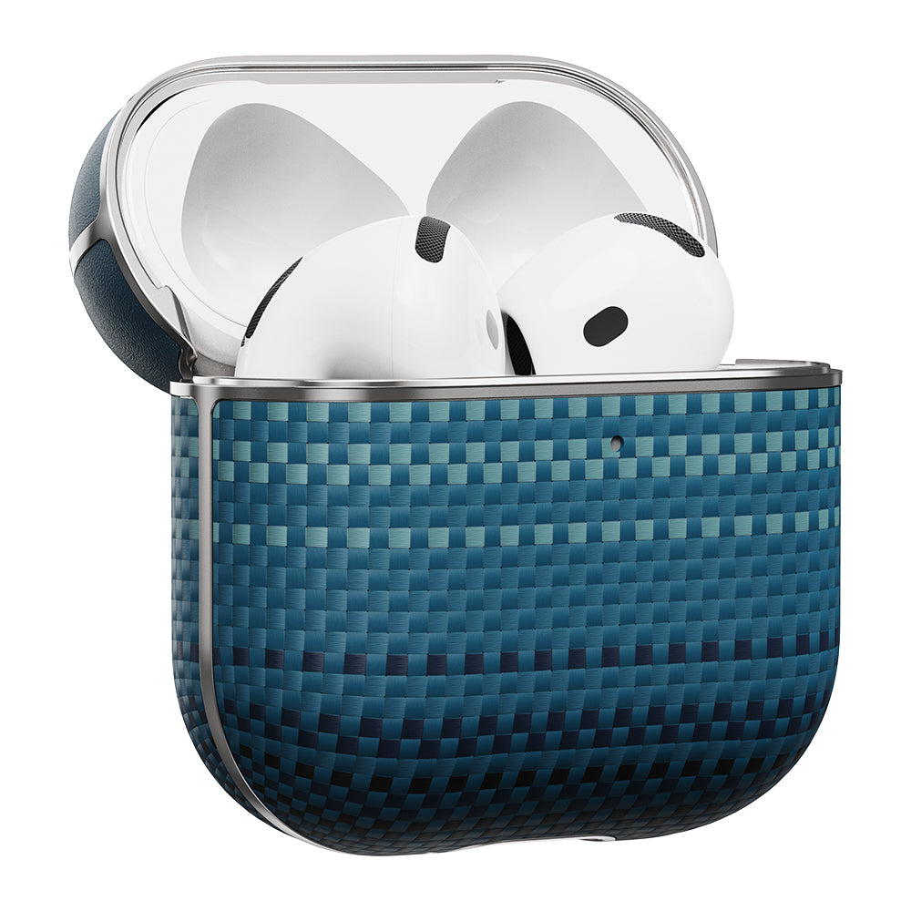 Airpods Pro 2 Kılıf Aramid Fiber Pitaka Tactile Woven Sunset-Moonrise Serisi Sunset Kılıf