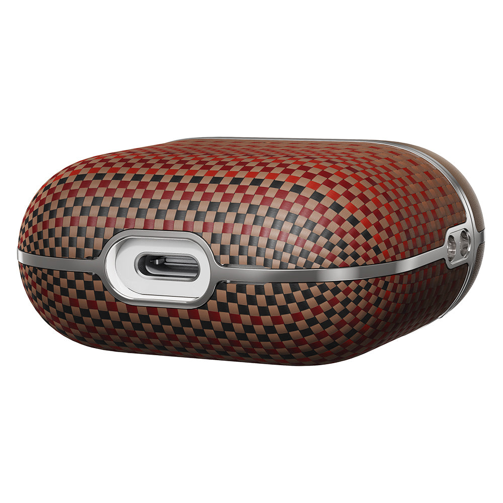 Airpods Pro 2 Kılıf Aramid Fiber Pitaka Tactile Woven Sunset-Moonrise Serisi Sunset Kılıf