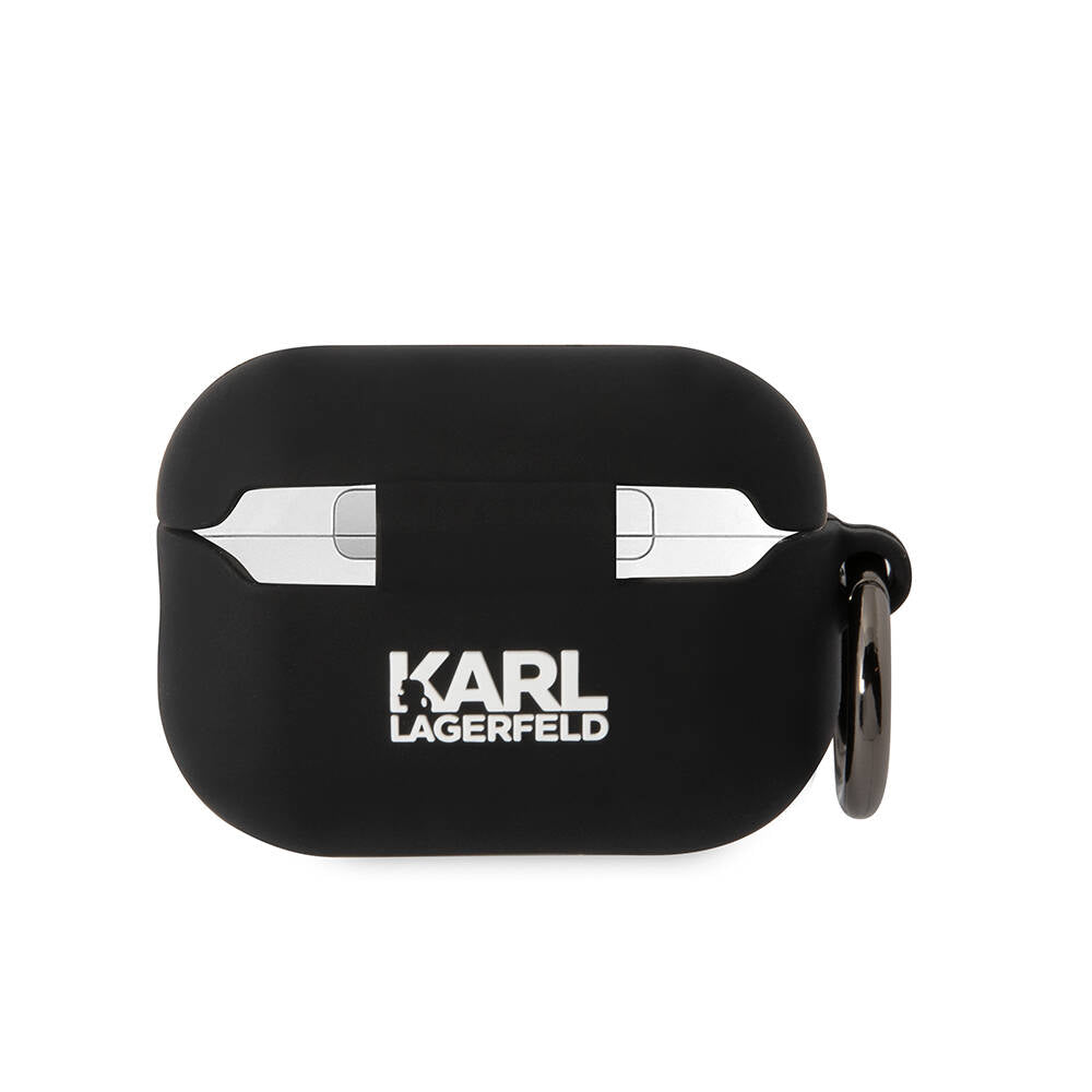 Airpods Pro 2 Kılıf Karl Lagerfeld Orijinal Lisanslı Karl 3D Silikon Kılıf