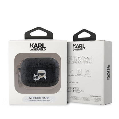 Airpods Pro 2 Kılıf Karl Lagerfeld Orijinal Lisanslı Monogram Silikon Kılıf