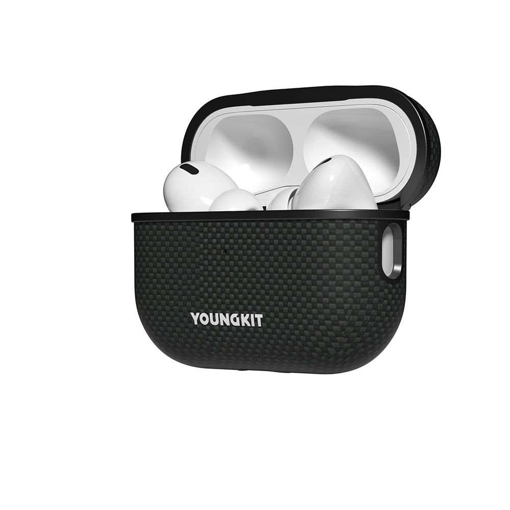 Airpods Pro 2 Kılıf M-safe Şarj Özellikli Aramid Fiber Youngkit 1500D Extreme Wing Serisi Kılıf