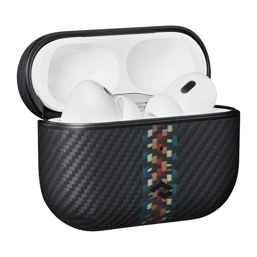 Airpods Pro 2 Kılıf M-safe Şarj Özellikli 600D Aramid Fiber Pitaka Orchestra Serisi Rhapsody Kılıf