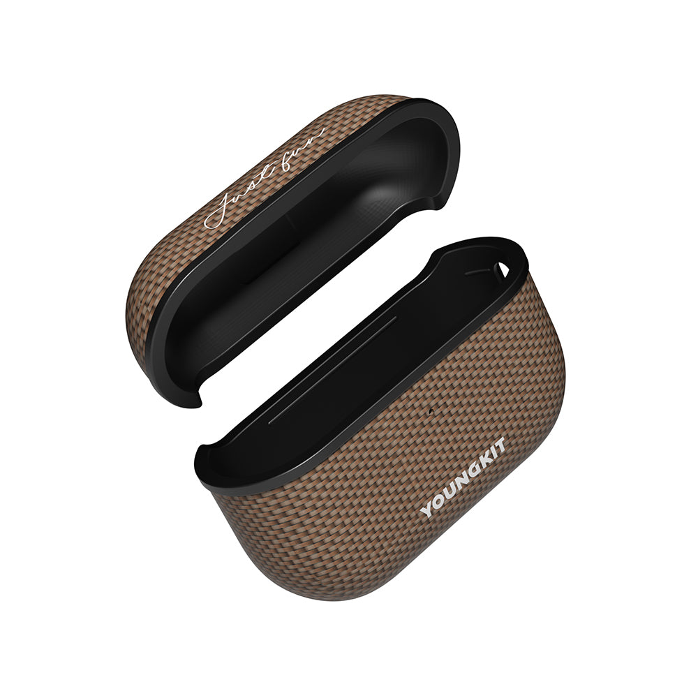 Airpods Pro 2 Kılıf M-safe Şarj Özellikli Aramid Fiber Youngkit 1500D Kevlar Extreme Wing Serisi Kılıf