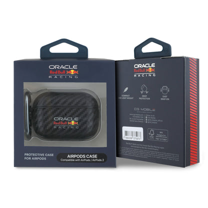 Airpods Pro 2 Kılıf Redbull Orijinal Lisanslı PU Karbon Fiber Tasarımlı Askı Aparatlı Kılıf