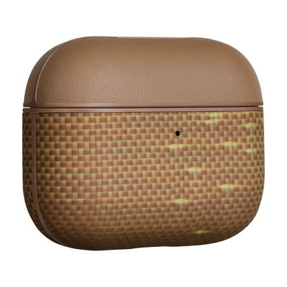 Airpods Pro 3 Kılıf Aramid Fiber Pitaka Glints of Gold Serisi Kılıf