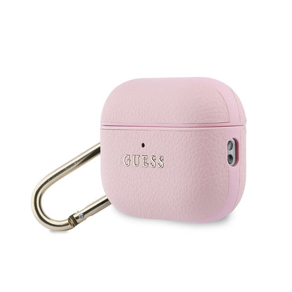Airpods Pro 3 Kılıf Guess Orijinal Lisanslı Anahtarlıklı PU Deri Kılıf