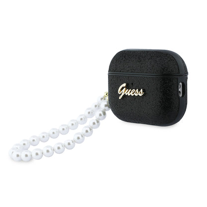 Airpods Pro 3 Kılıf Guess Glitter İnci Bilek Askılı Kılıf