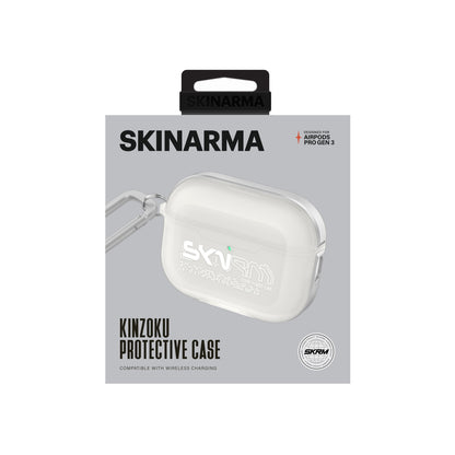 Airpods Pro 3 Kılıf Skinarma Transparan Mat Tasarım Kinzoku Kılıf