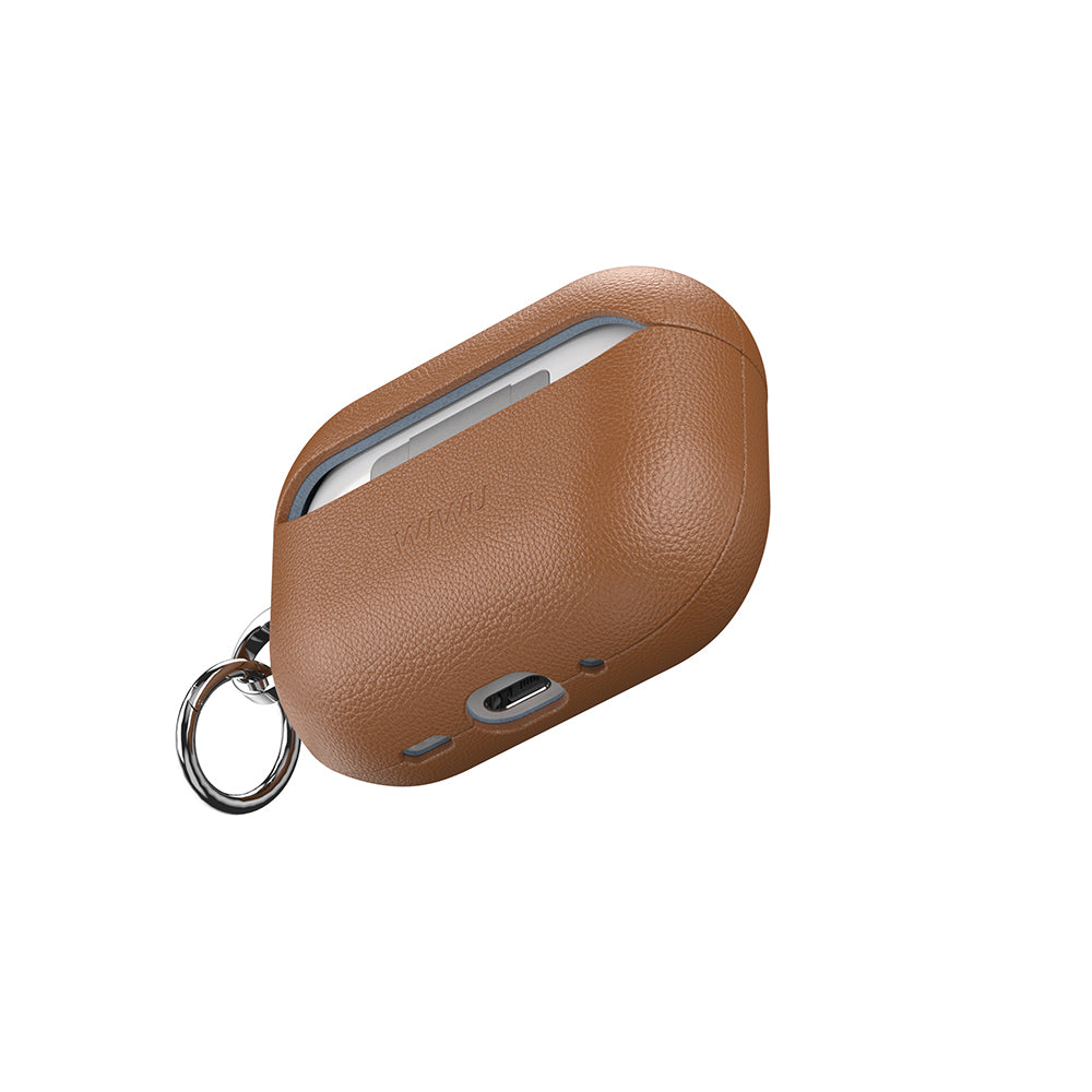 AirPods Pro 3 Wiwu HC-201 Parmak İzi Bırakmayan Deri Kılıf