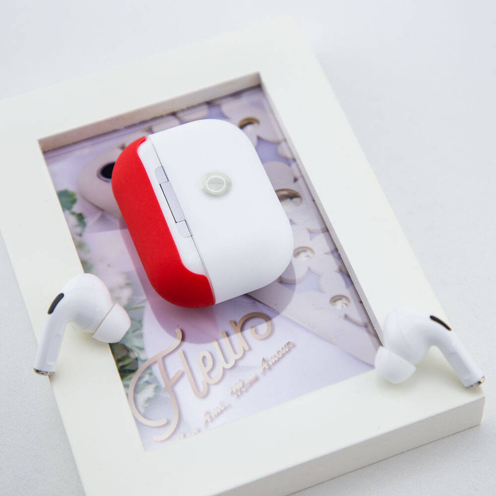 Airpods Pro Kılıf Boyun Askılı Parlayan Düğmeli Lisanslı Switcheasy Colors Silikon Kılıf