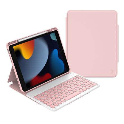 iPad 10.2 2021 (9.Nesil) Wiwu Protective Gizli Kalem Bölmeli Klavyeli Kılıf