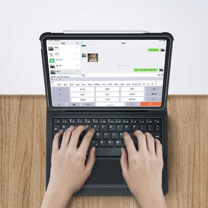 iPad 10.2 (8.Nesil) Benks Multifunctional Kablosuz Klavyeli Kılıf