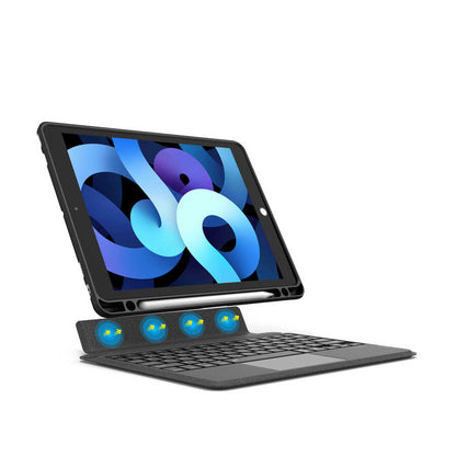 iPad 10.2 (8.Nesil) Wiwu Mag Touch Klavyeli Standlı Kılıf