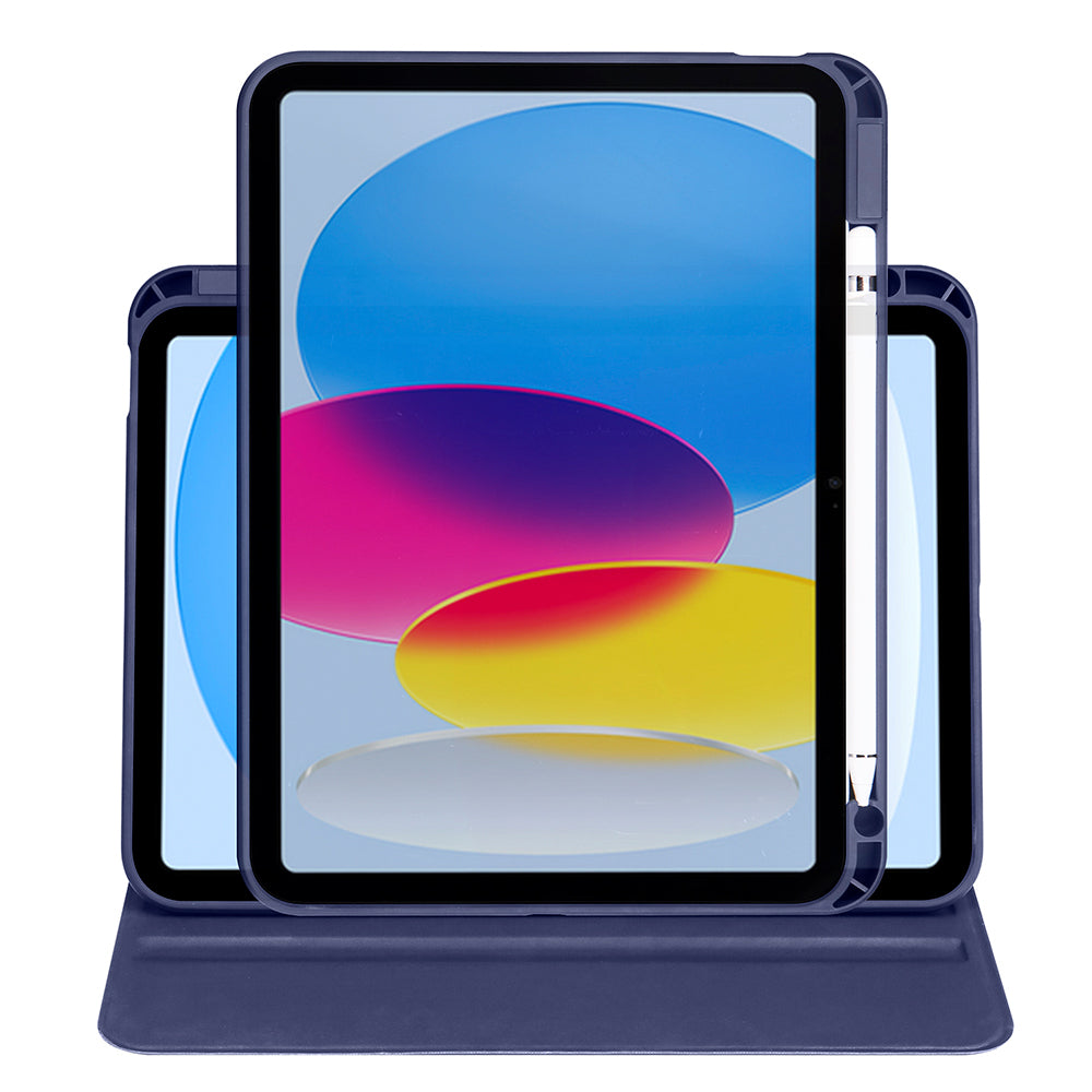 iPad 10.9 2022 (10.Nesil) Kılıf Zore Termik Kalem Bölmeli Dönebilen Standlı Kılıf