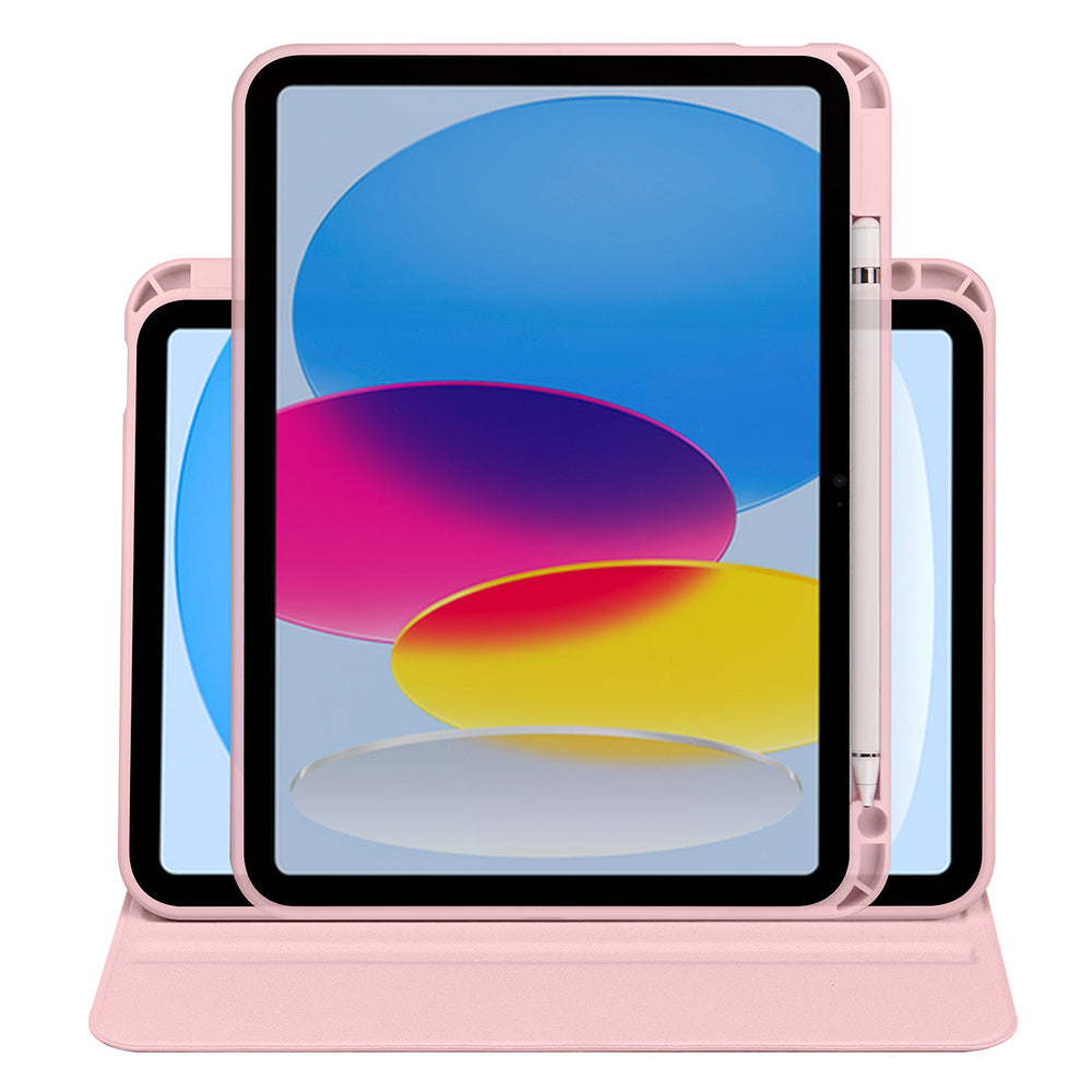 iPad 10.9 2022 (10.Nesil) Kılıf Zore Termik Kalem Bölmeli Dönebilen Standlı Kılıf
