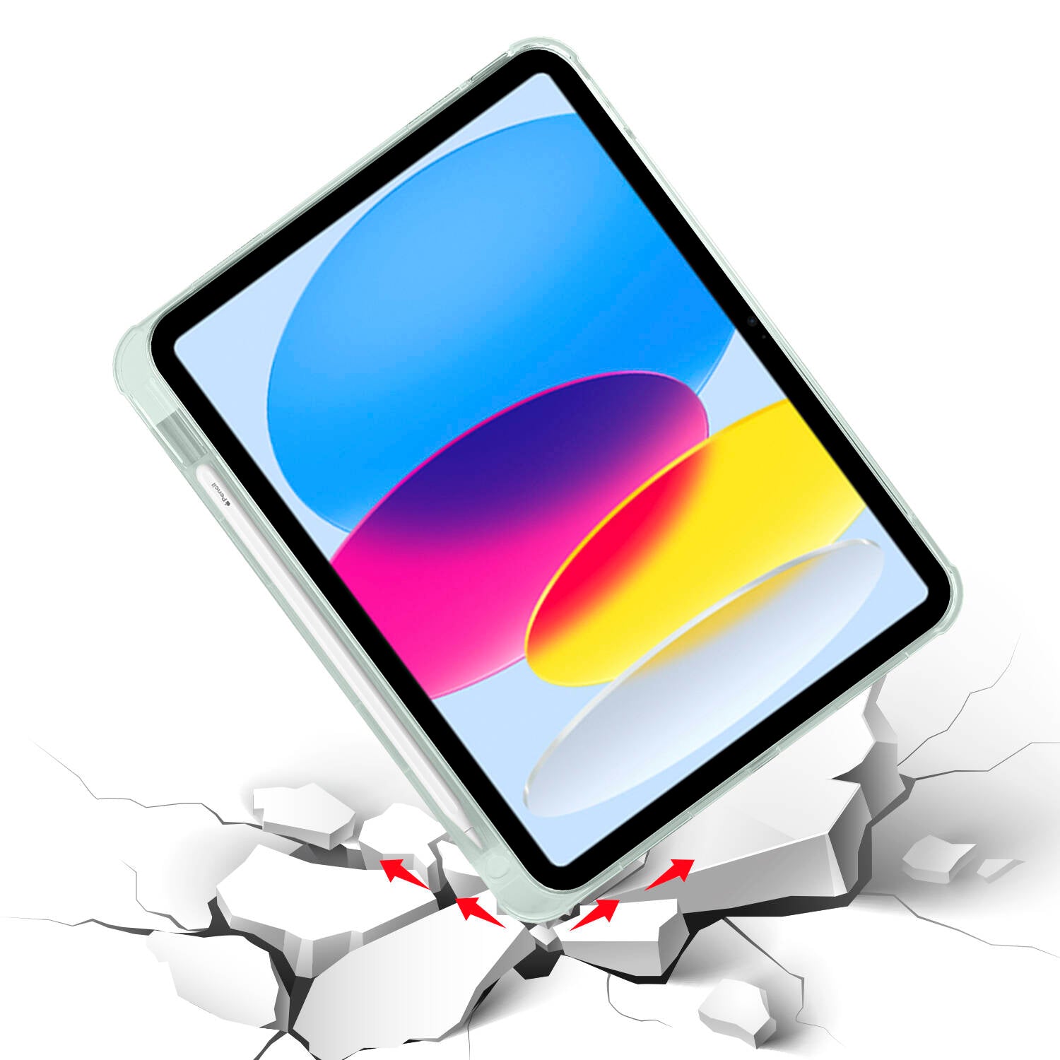 iPad 10.9 2022 (10.Nesil) Kılıf Zore Tri Folding Kalem Bölmeli Standlı Kılıf