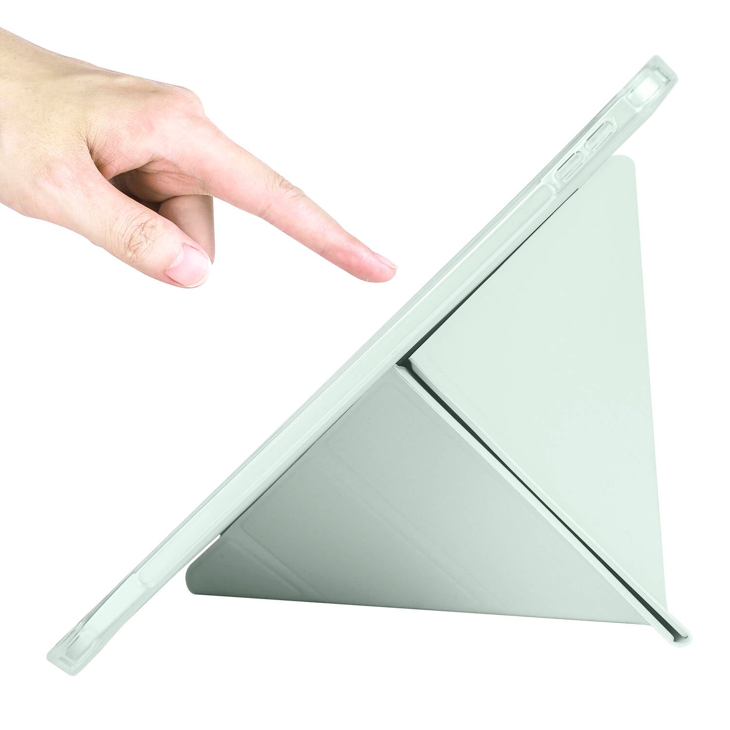 iPad 10.9 2022 (10.Nesil) Kılıf Zore Tri Folding Kalem Bölmeli Standlı Kılıf