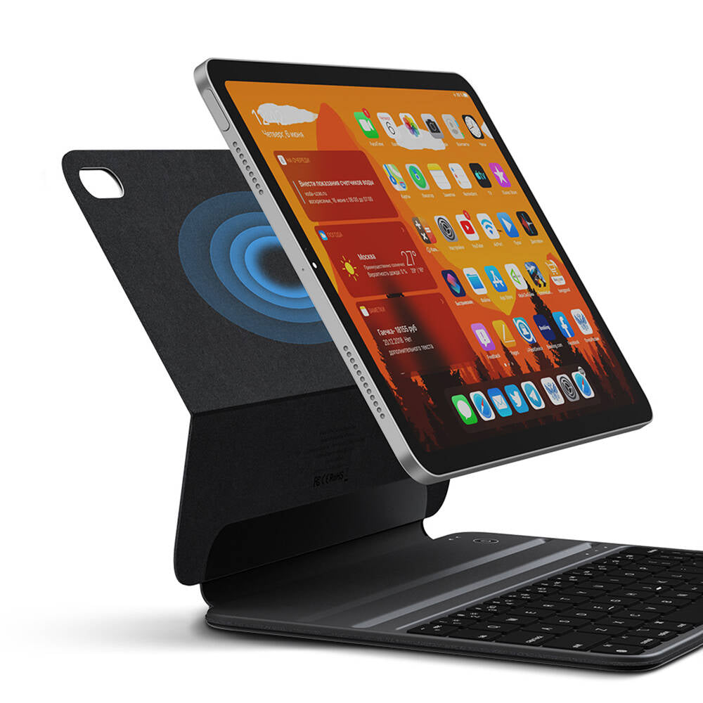 iPad 10.9 2022 (10.Nesil) Wiwu F15 Klavyeli Standlı Magnetik Kılıf