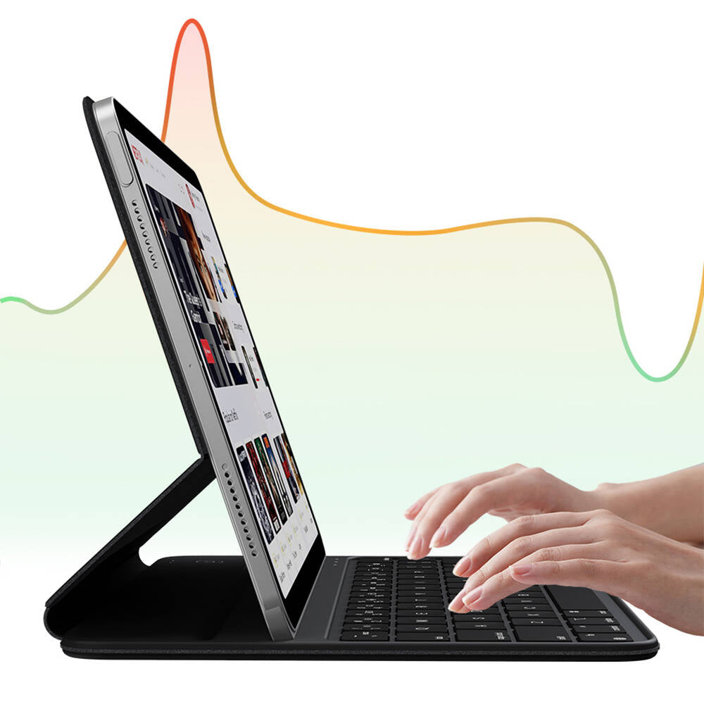 iPad 10.9 2022 (10.Nesil) Wiwu F15 Klavyeli Standlı Magnetik Kılıf