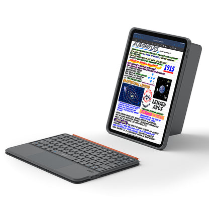 iPad 10.9 2022 (10.Nesil) Wiwu MK-005 Combo 3in1 Kalem Bölmeli Klavyeli Standlı Kılıf