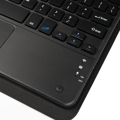 iPad 10.9 2022 (10.Nesil) Zore Border Keyboard Bluetooh Bağlantılı Standlı Klavyeli Tablet Kılıfı