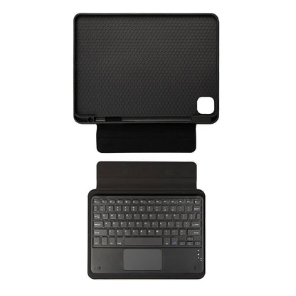 iPad 10.9 2022 (10.Nesil) Zore Border Keyboard Bluetooh Bağlantılı Standlı Klavyeli Tablet Kılıfı