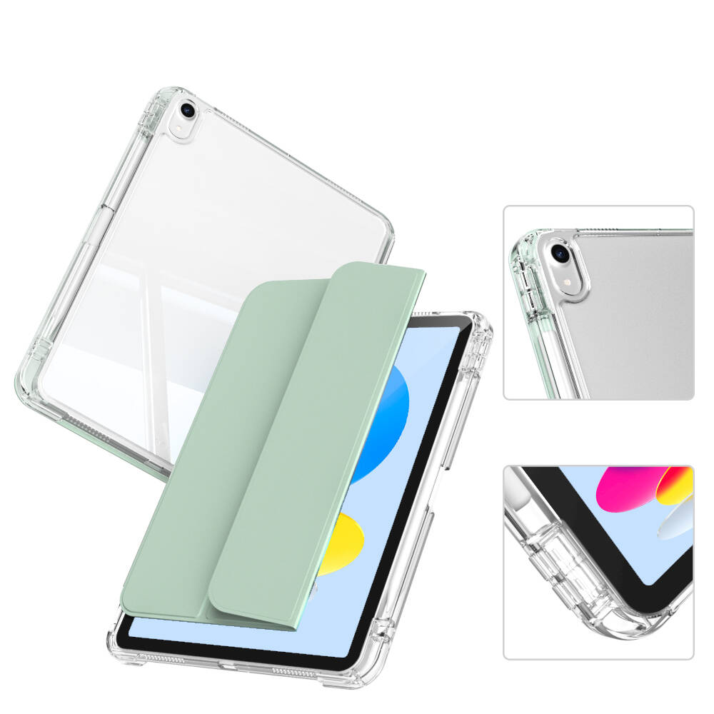 iPad 11.Nesil 2025 Kılıf Magnetik Ayrılabilen Airbagli Zore Sliding Tablet Kılıfı