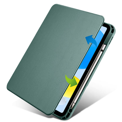 iPad 11.Nesil 2025 Kılıf Zore Termik Kalem Bölmeli Dönebilen Standlı Kılıf