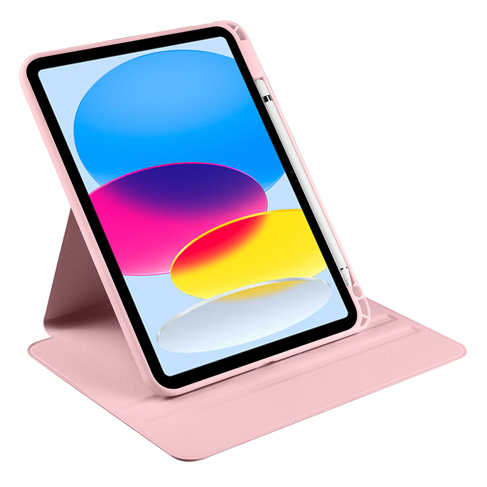 iPad 11.Nesil 2025 Kılıf Zore Termik Kalem Bölmeli Dönebilen Standlı Kılıf