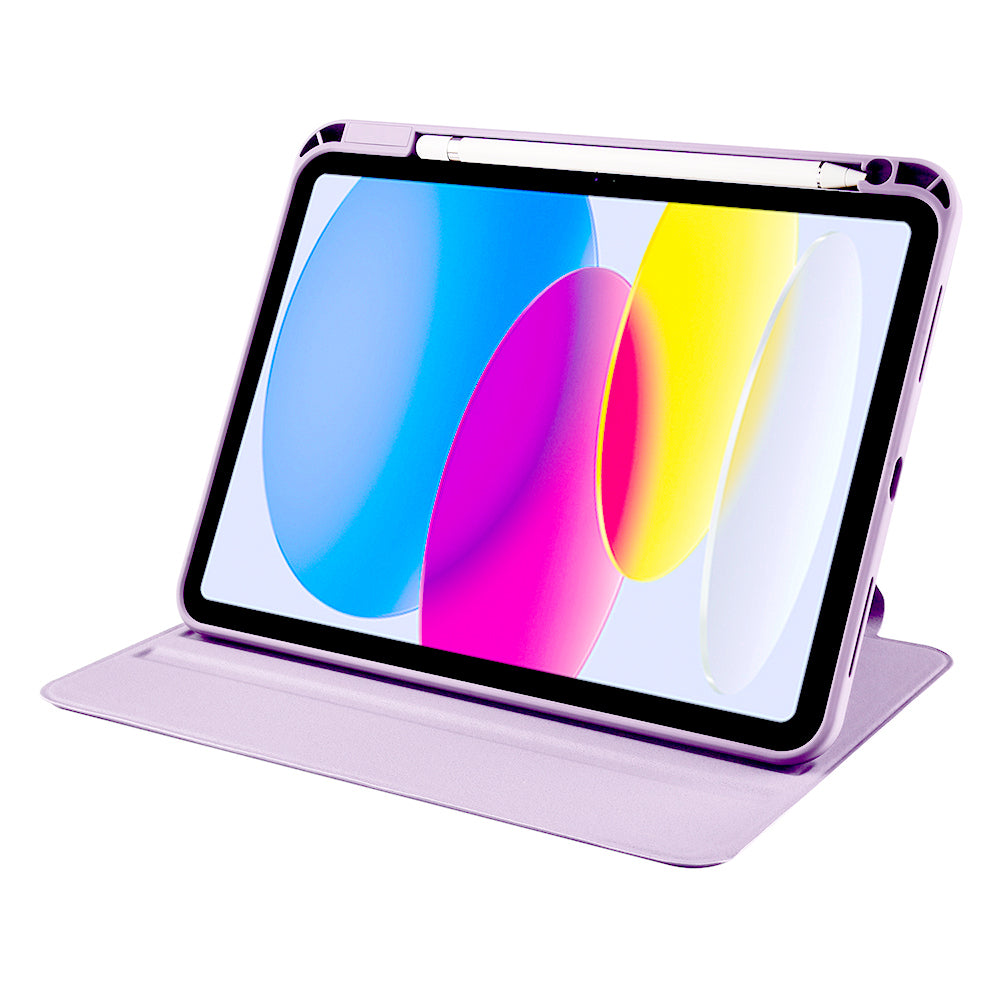 iPad 11.Nesil 2025 Kılıf Zore Termik Kalem Bölmeli Dönebilen Standlı Kılıf