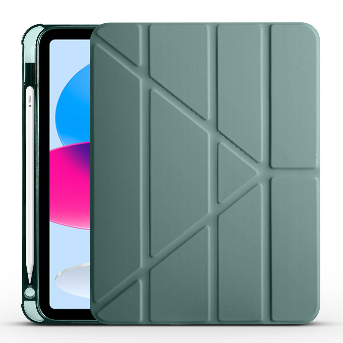 iPad 11.Nesil 2025 Kılıf Zore Tri Folding Kalem Bölmeli Standlı Kılıf