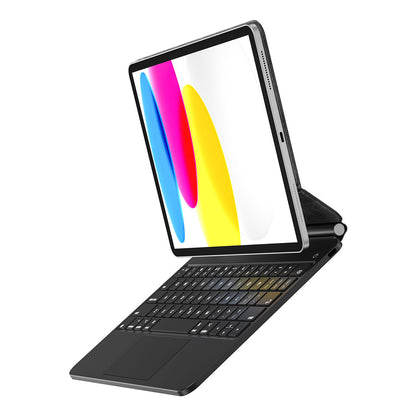 iPad 10.Nesil 2022 10.9" Klavyeli Kılıf Touchpad Klavye Aydınlatmalı Wiwu KX005 Keyboard
