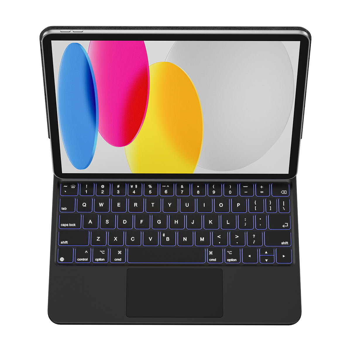iPad 10.Nesil 2022 10.9" Klavyeli Kılıf Touchpad Klavye Aydınlatmalı Wiwu KX005 Keyboard