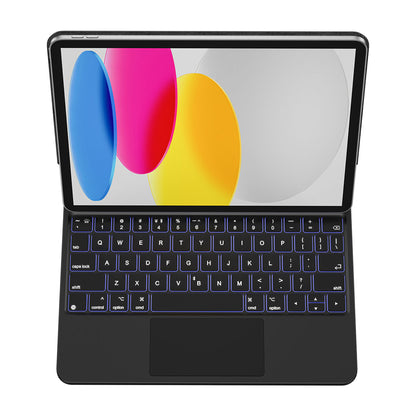 iPad 10.Nesil 2022 10.9" Klavyeli Kılıf Touchpad Klavye Aydınlatmalı Wiwu KX005 Keyboard