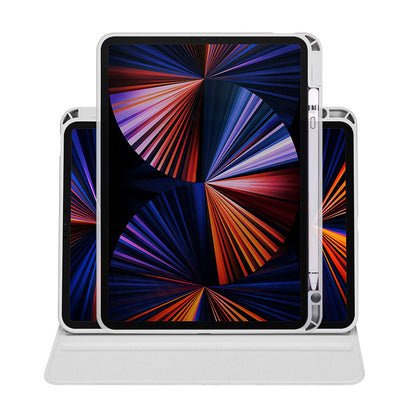 iPad Air 10.9 2022 (5.Nesil) Kılıf Zore Termik Kalem Bölmeli Dönebilen Standlı Kılıf