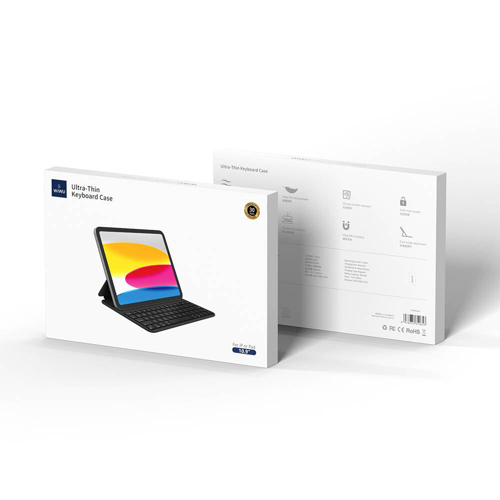 iPad Air 10.9 2022 (5.Nesil) Wiwu F16 Klavyeli Standlı Magnetik Kılıf