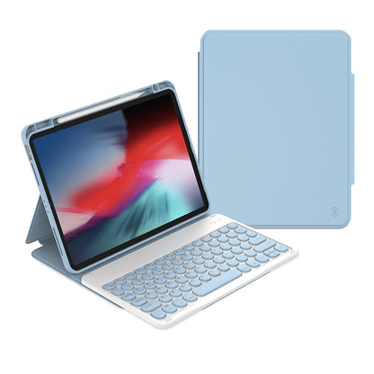 iPad Air 10.9 2022 (5.Nesil) Wiwu Protective Gizli Kalem Bölmeli Klavyeli Kılıf