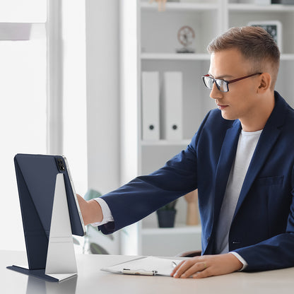 iPad Air 11 2024 Amazingthing Matte Pro Mag Folio Katlanabilir Magnetik Standlı Kılıf