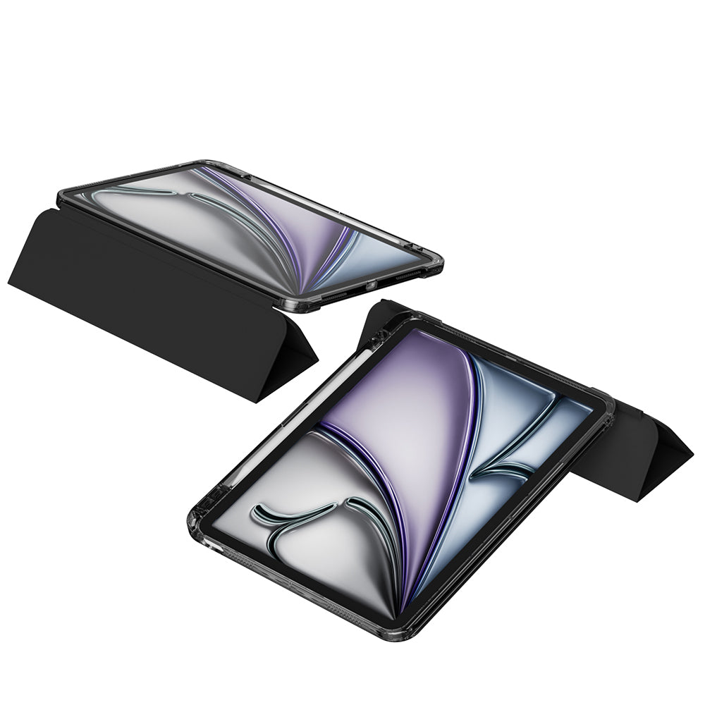 iPad Air 11 2024 Kılıf Magnetik Ayrılabilen Airbagli Zore Sliding Tablet Kılıfı